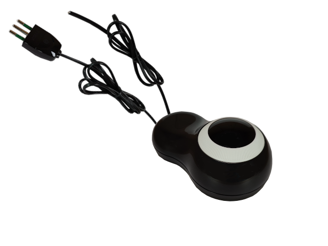 TE6536N - Dimmer da pavimento Rotativo 100-500W/230V Resistivo Nero cavo+spina